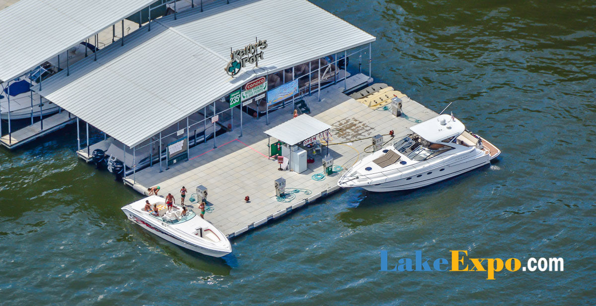 Fueling Up At Kelly's Port Marina At Lake Of The Ozarks